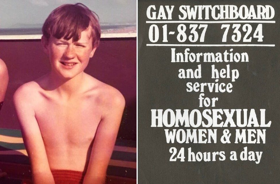 Mark Gatiss as a boy/Switchboard poster