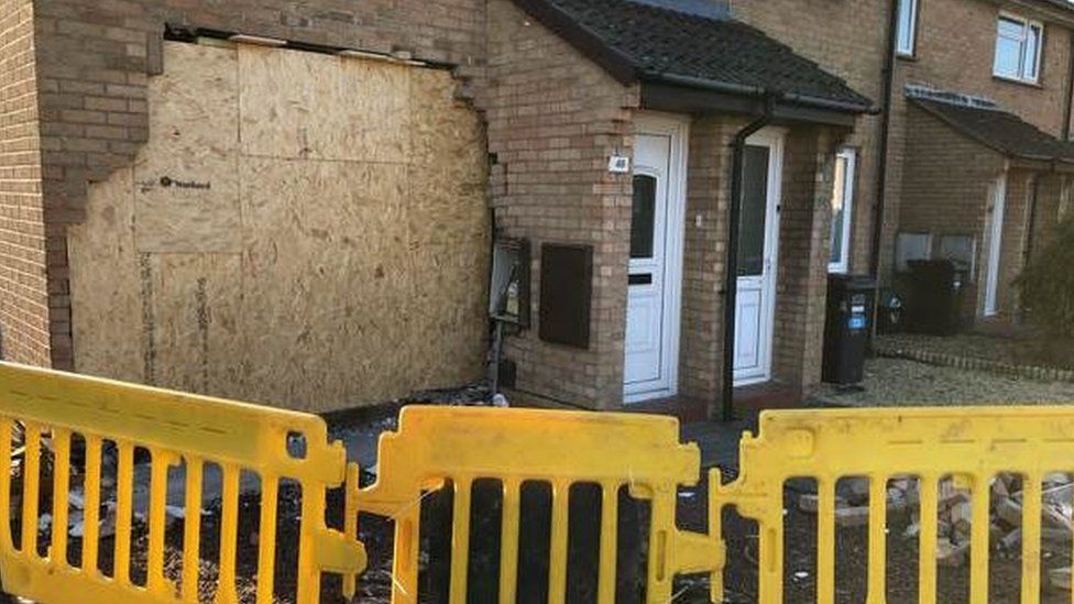 Clevedon house crash Woman dies as van hits building BBC News