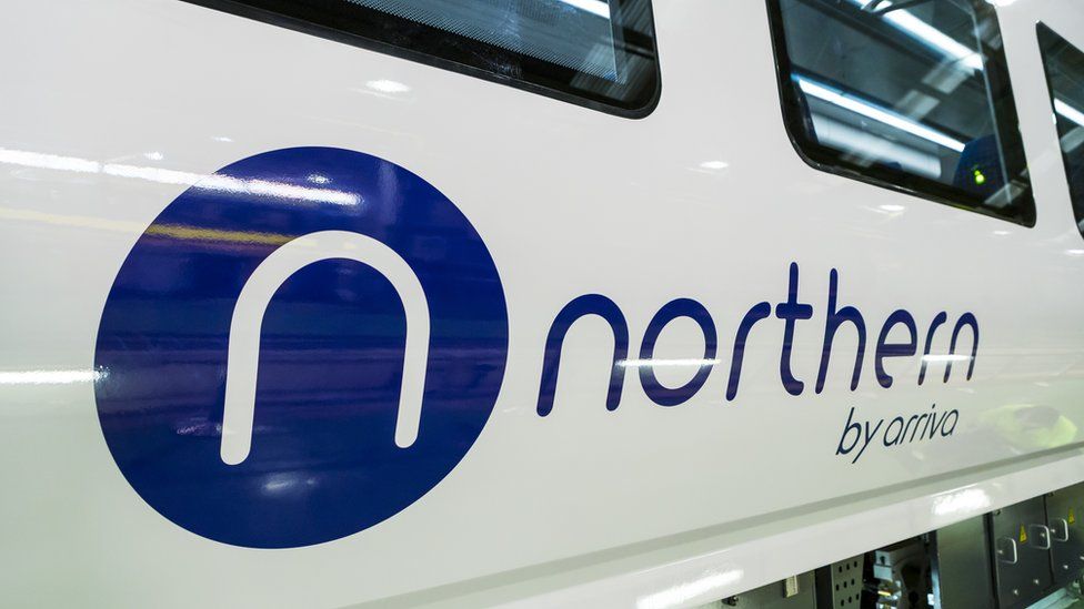 Northern logo on the train