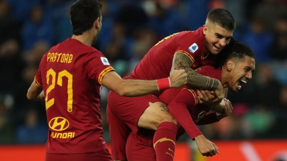 Chris Smalling scores first Roma goal as they beat Udinese 4-0 - BBC Sport