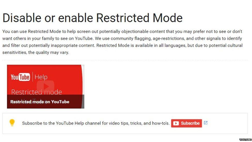 Restricted mode