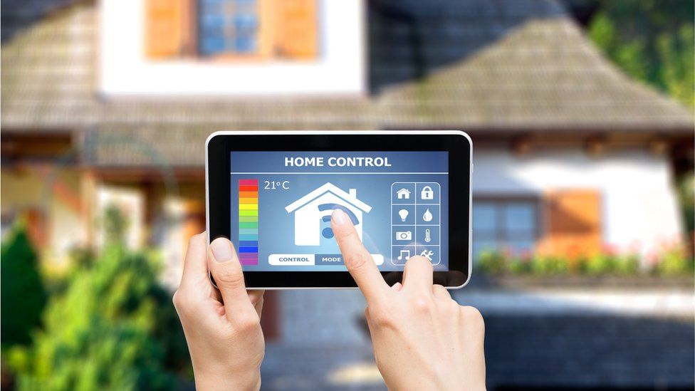 Remote home control system on digital tablet
