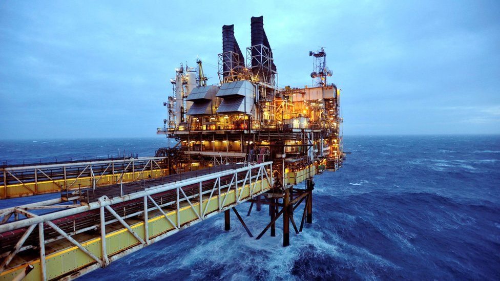 A section of the BP Eastern Trough Area Project (ETAP) oil platform is seen in the North Sea, about 100 miles east of Aberdeen in Scotland, February 24, 2014