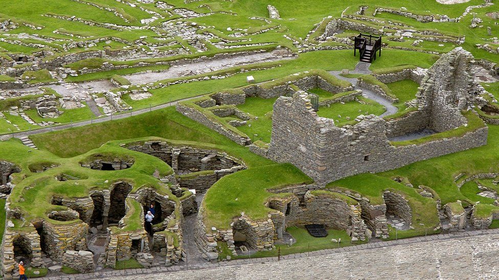 Jarlshof, part of the Zenith of Iron Age Shetland, a collection of three ancient settlements dating back thousands of years