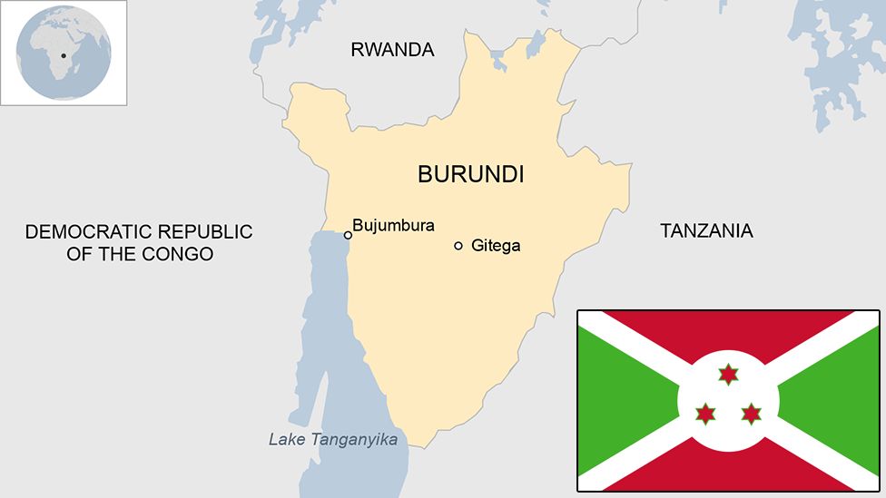 Map of Burundi