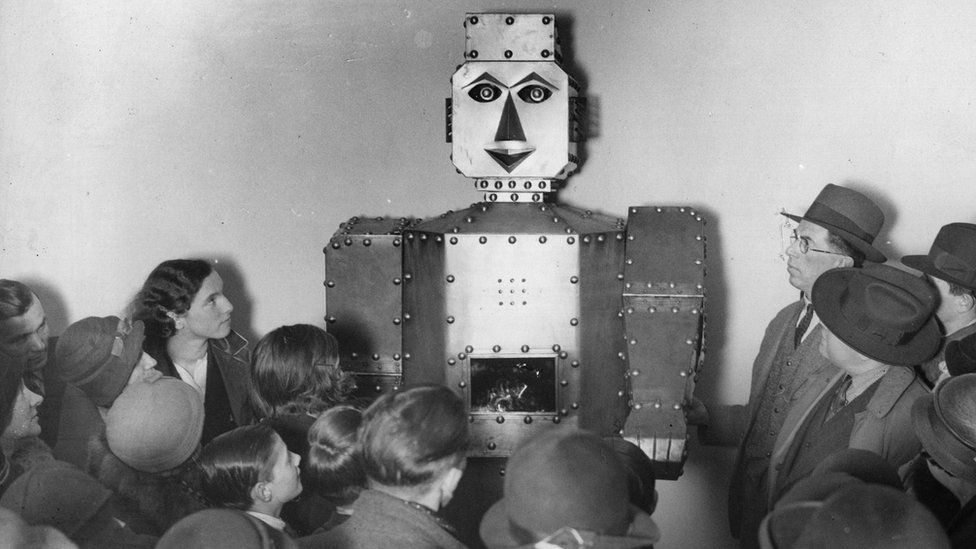 Robot fortune teller circa 1934