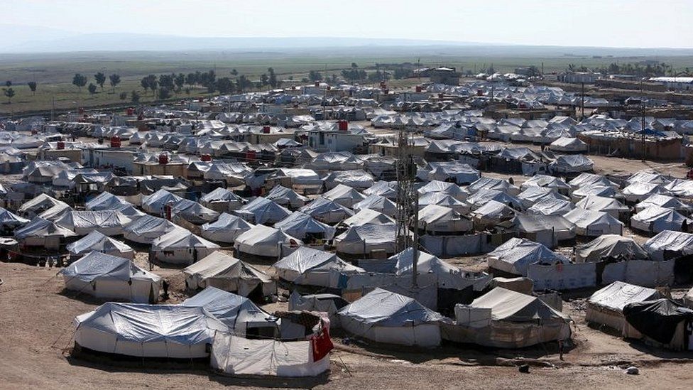 Displacement camp in Syria