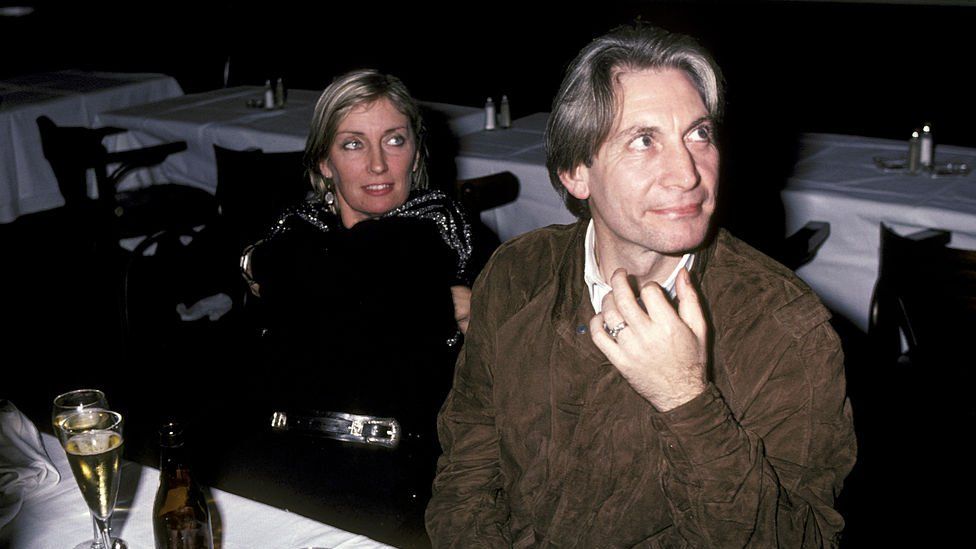 Чарли Уоттс с женой Ширли в 1971 году