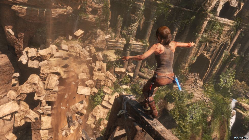 Lara Croft in the new game