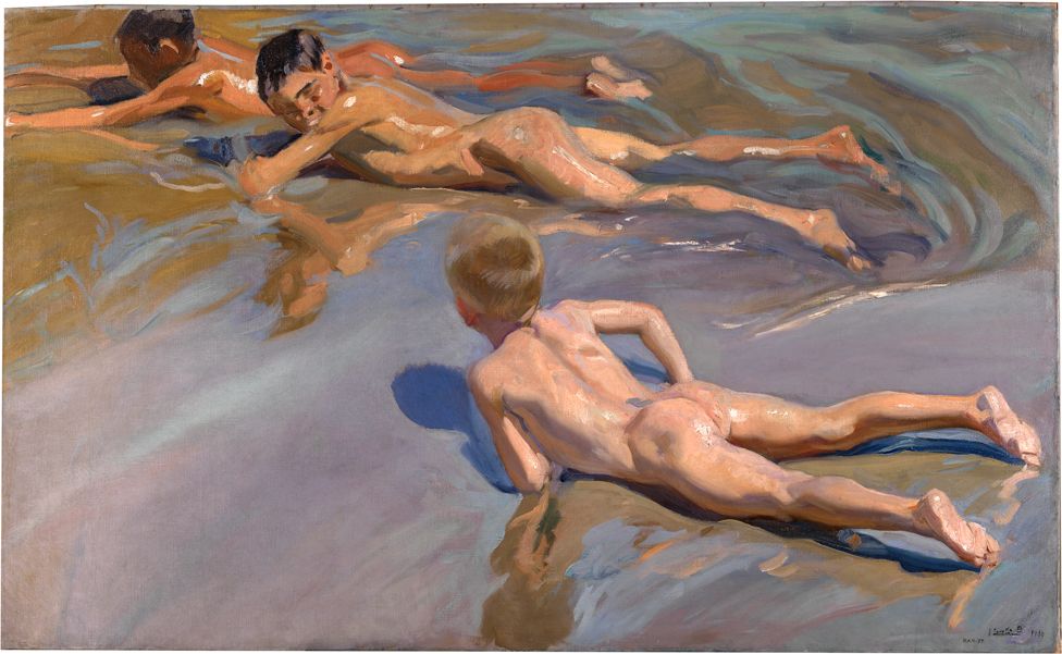 Niños en la playa (Boys on the Beach) by Joaquín Sorolla
