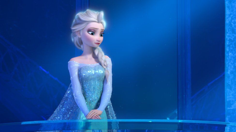 Elsa the Snow Queen, voiced by Idina Menzel