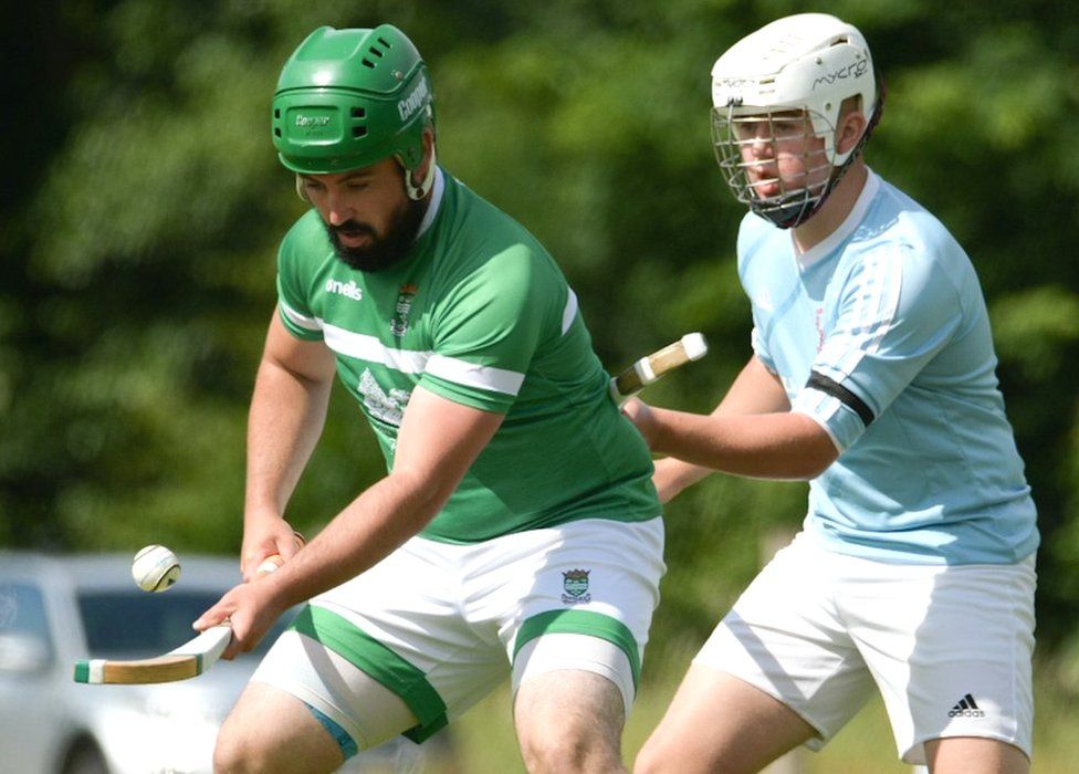 Shinty action