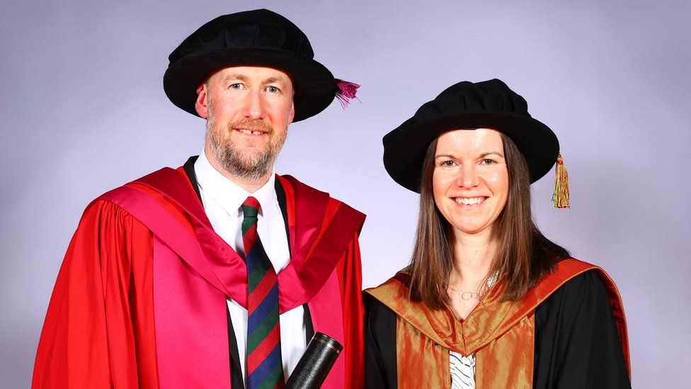 Alex Horne with Dr Ali Struthers