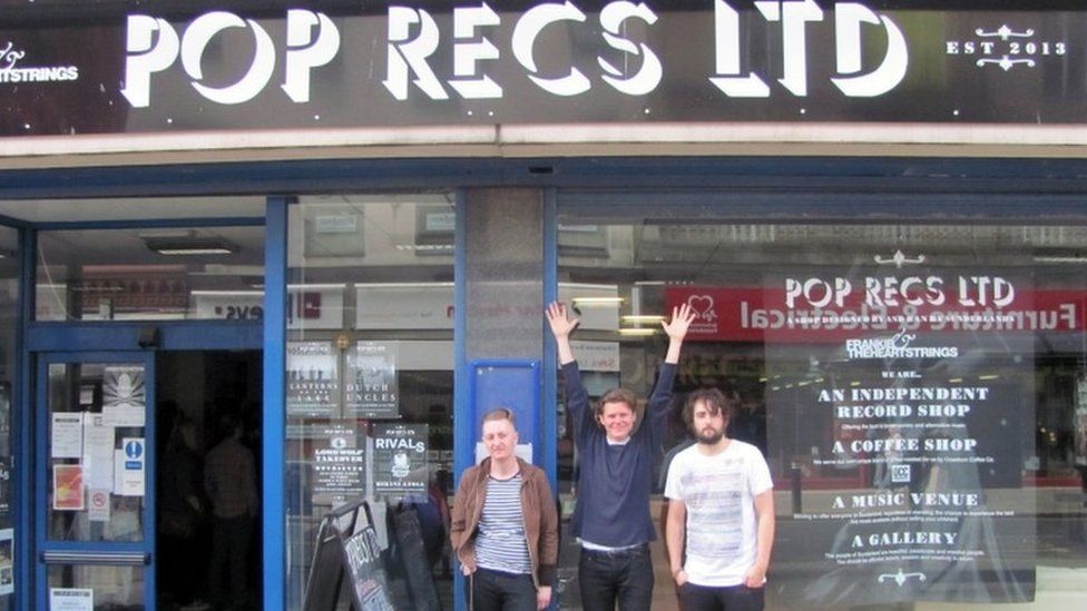 Dave Harper (left) was one of the owners of Pop Recs Ltd in Sunderland
