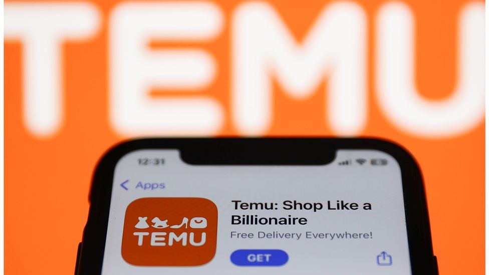 The Temu app and logo