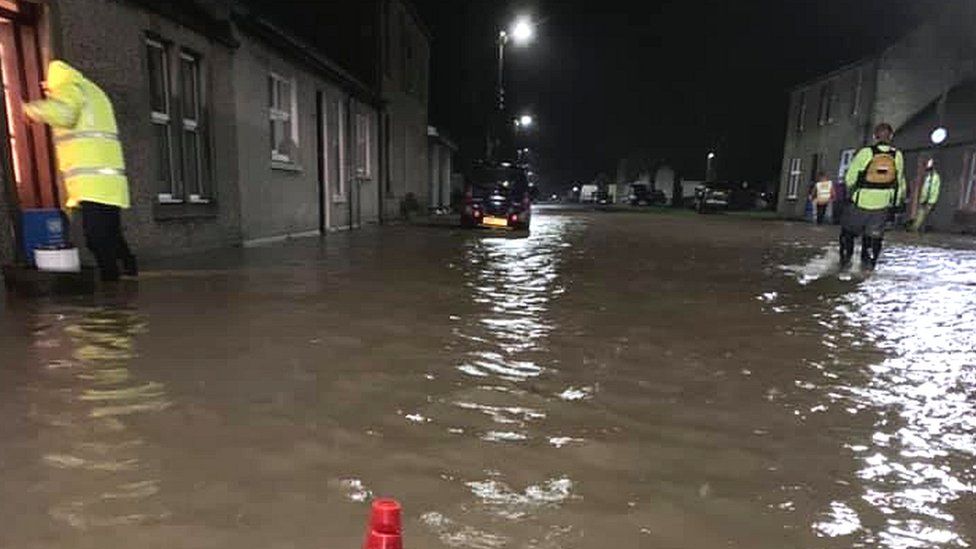 Flooding in Newcastleton
