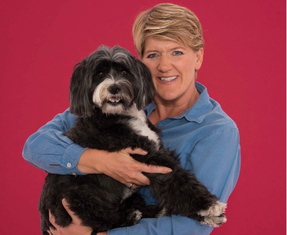 Clare Balding and Archie