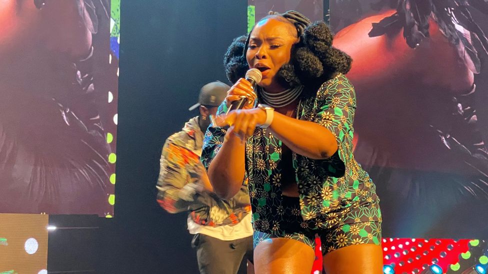 Yemi Alade performing at the YouTube Africa Day Concert in Lagos - 24 May 2022