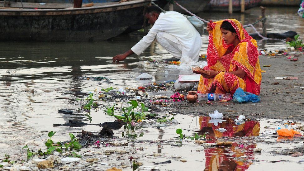 The Ganges and Yamuna rivers are worshipped by millions, but they are also heavily polluted