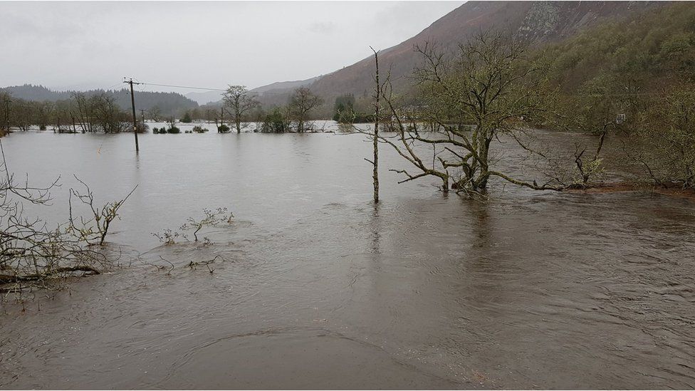 Flooding near Aberfoyle