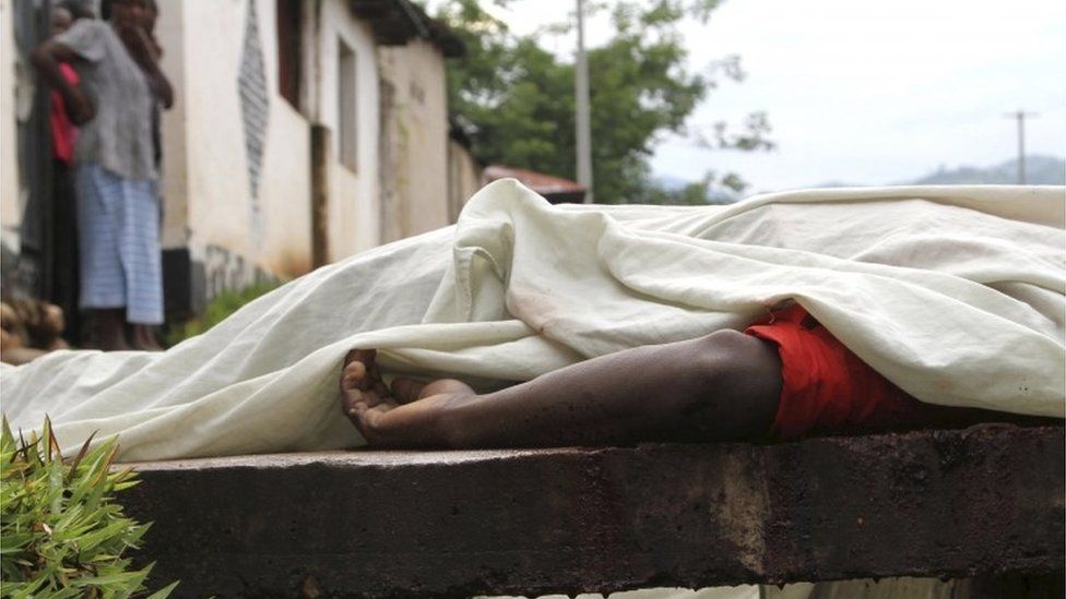Body of unidentified man found in the Burundian capital, 12 December 2015