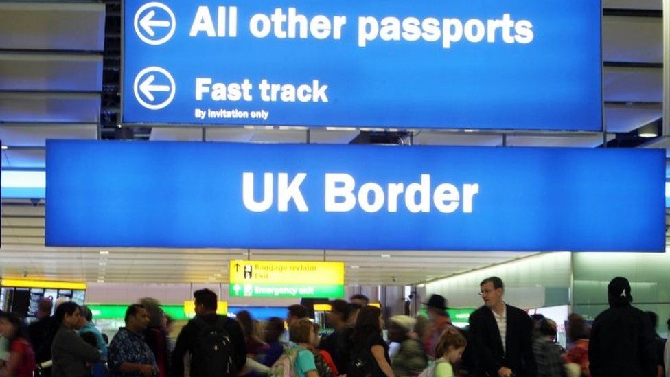UK Border sign