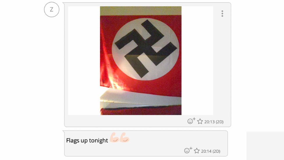 A Nazi flag