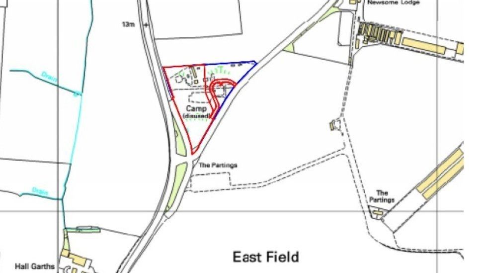 Map of planning site