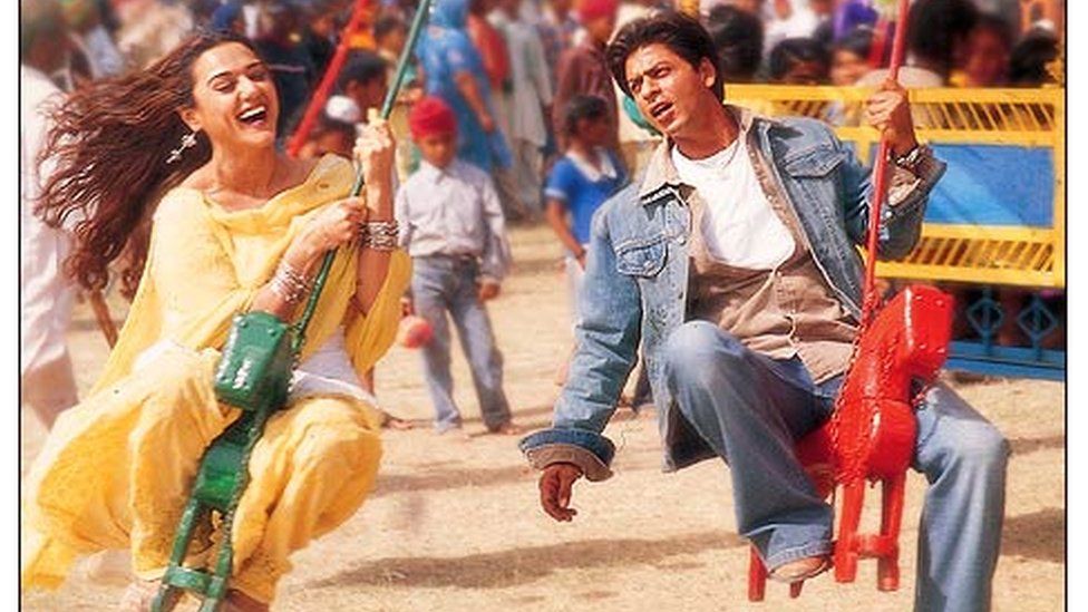 Preity Zinta and Shah Rukh Khan in Veer Zaara