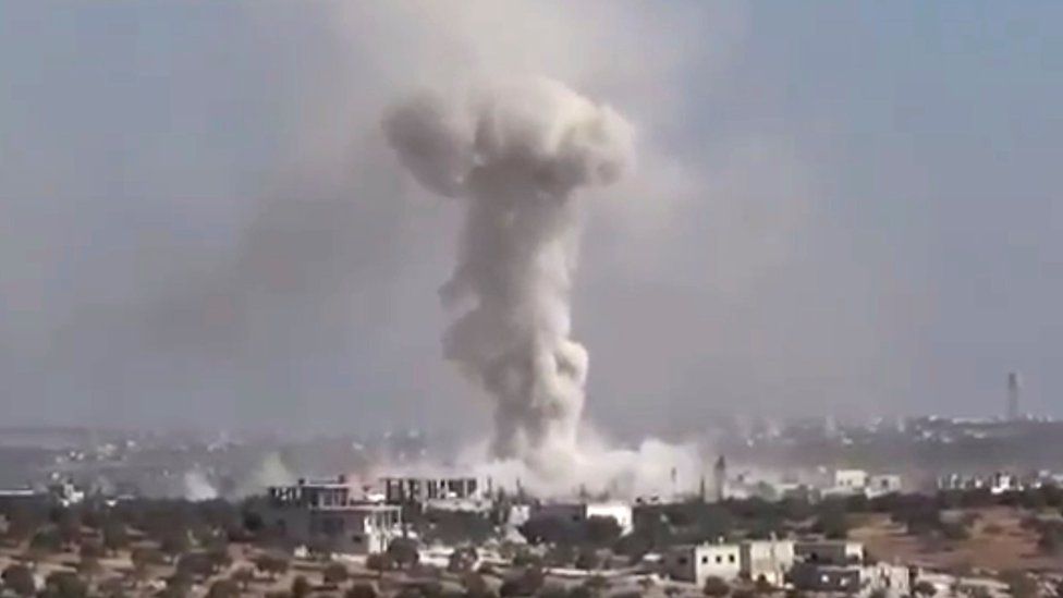 Syria conflict Jets deliberately bombed Damascus spring UN BBC News