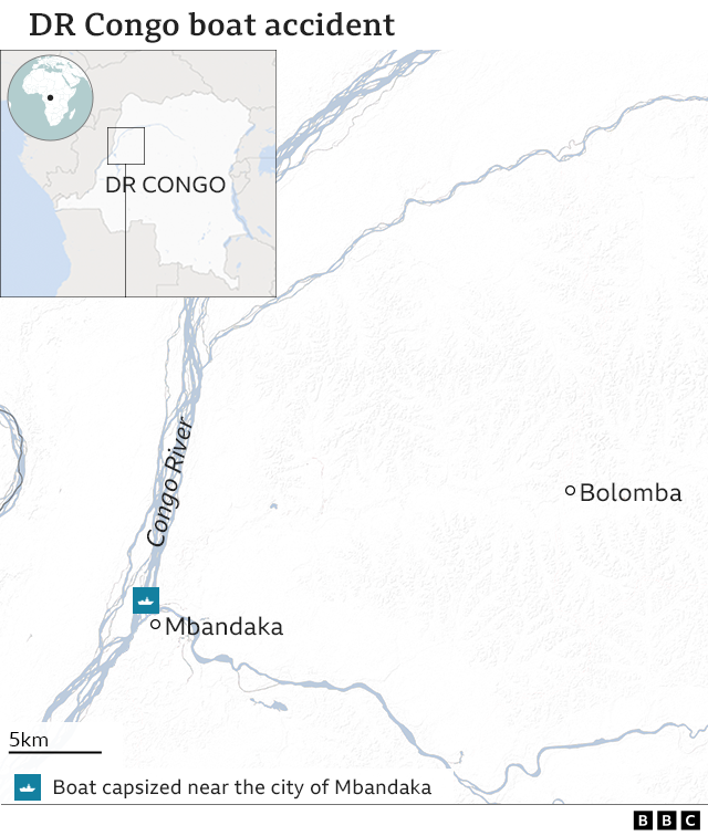 DR Congo Boat Accident: At Least 40 Dead, 167 Missing In Mbandaka - BBC ...