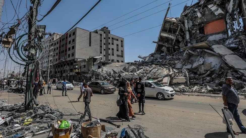 Разрушения в Бейт-Хануне, сектор Газа