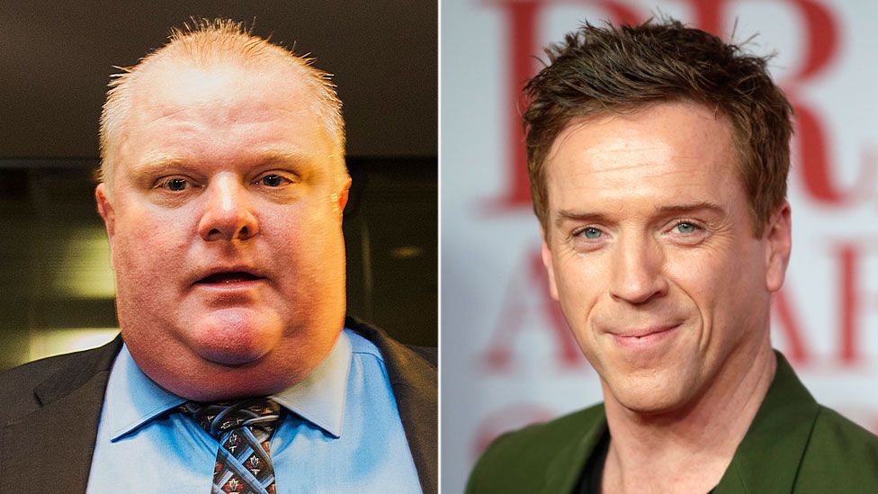 Rob Ford (L) and Damian Lewis