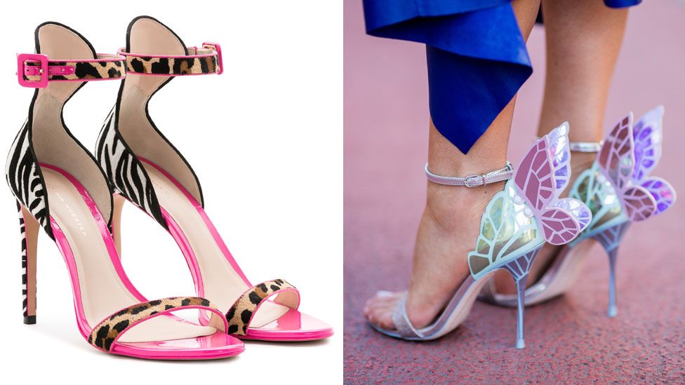 sophia webster pink butterfly heels