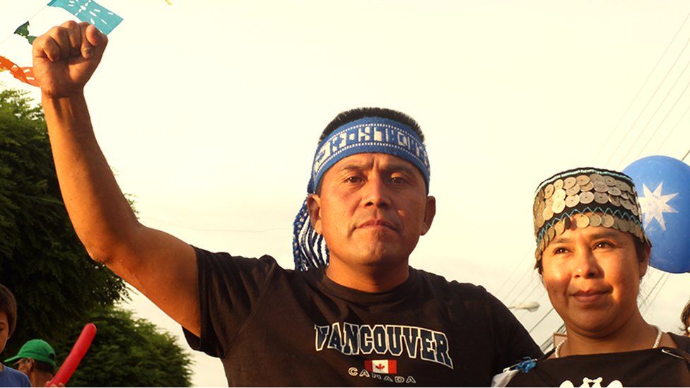 Alberto Curamil, a member of Chile's Mapuche community