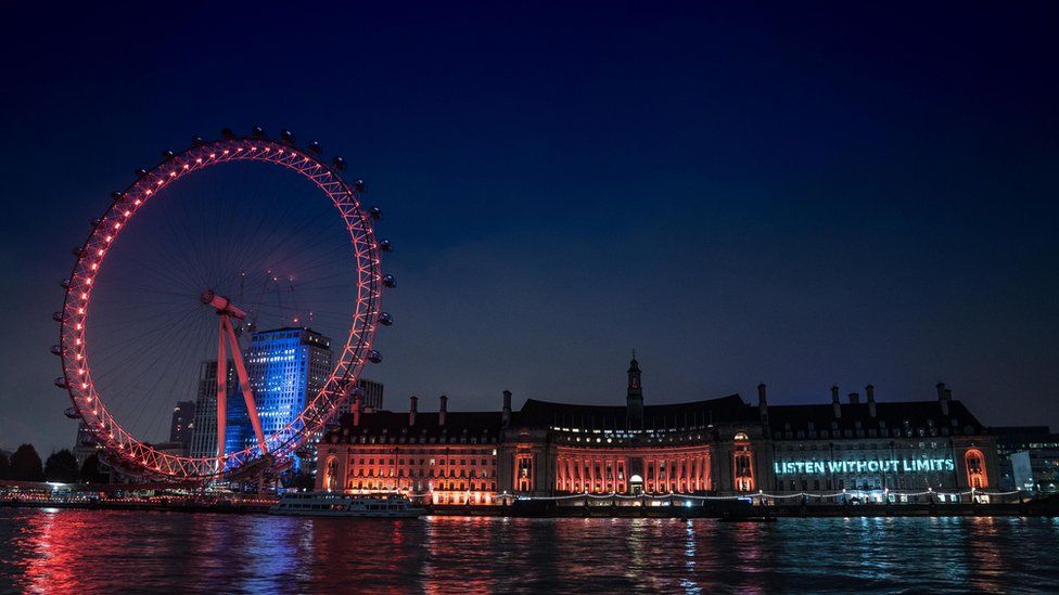 The London Eye image was used to celebrate the launch of BBC Sounds app