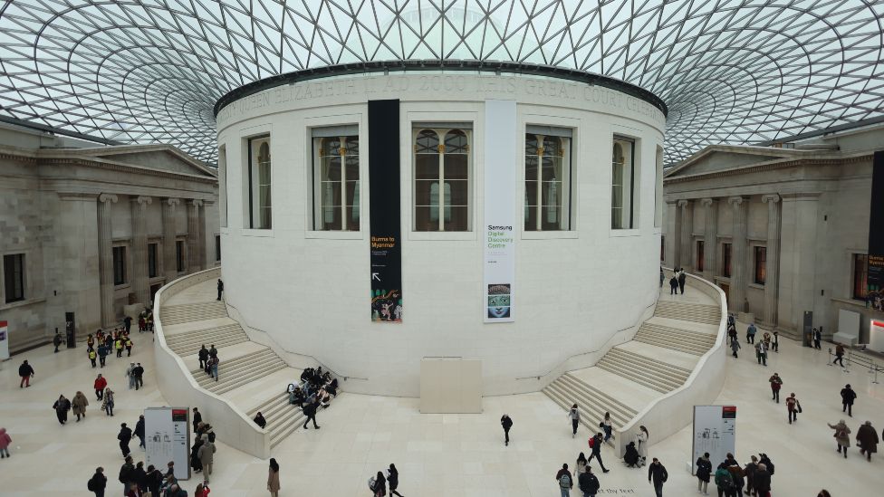 The courtyard at the British Museum in London, Britain, 25 January 2024