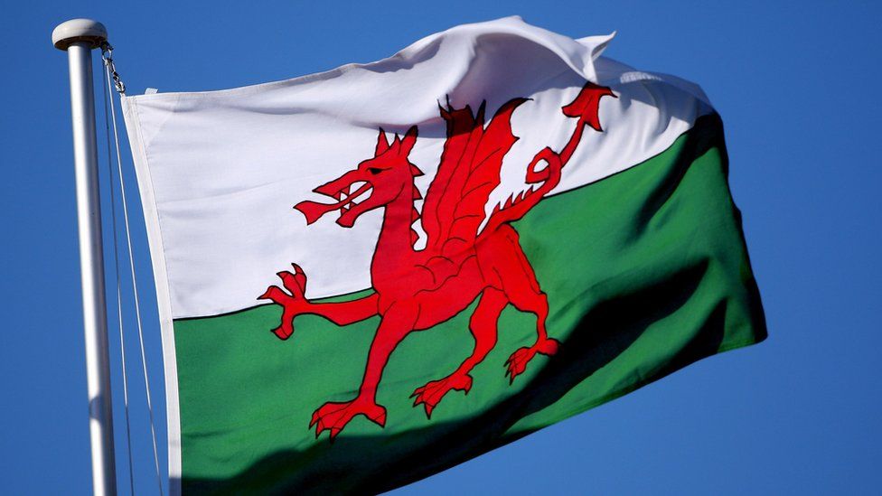 A close-up of a Welsh flag during the final round of the Omega European Masters at Crans-Sur-Sierre Golf Club on September 9, 2007 in Crans Montana, Switzerland.