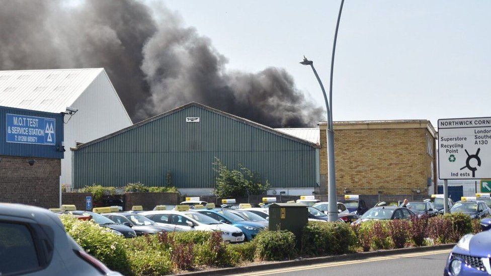 Fire at Canvey Island