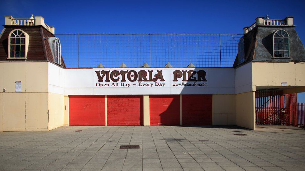 Photo of Victoria Pier, which has been closed since 2008