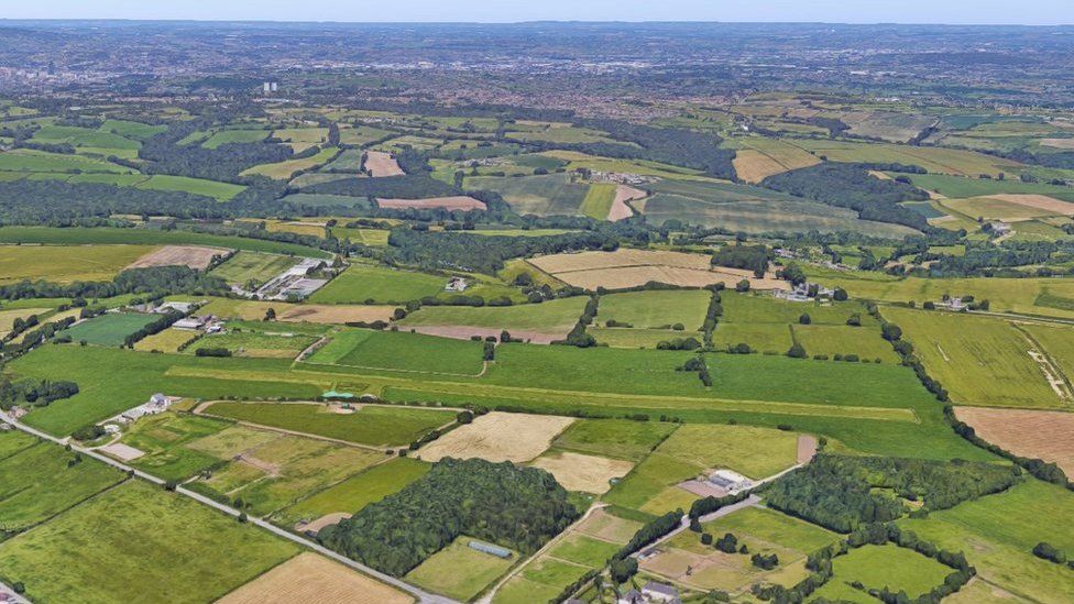 Summerley Airfield from the air