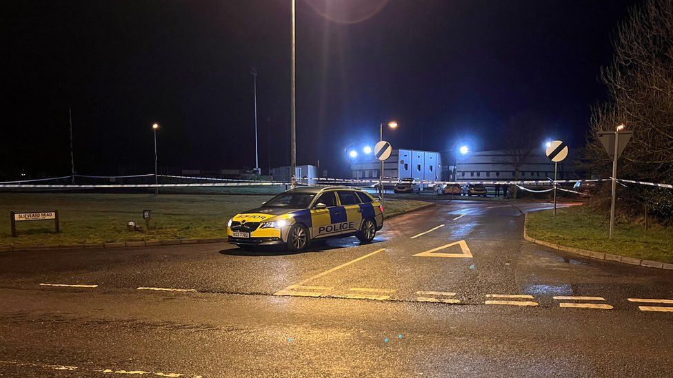 A constabulary  car   remains extracurricular  the country   successful  Omagh, County Tyrone