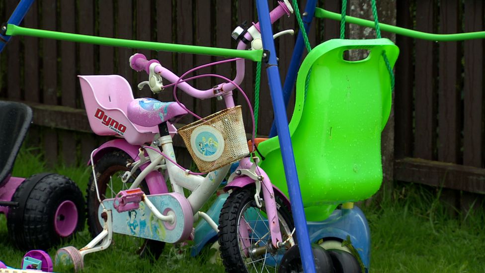 Children's swing and bike