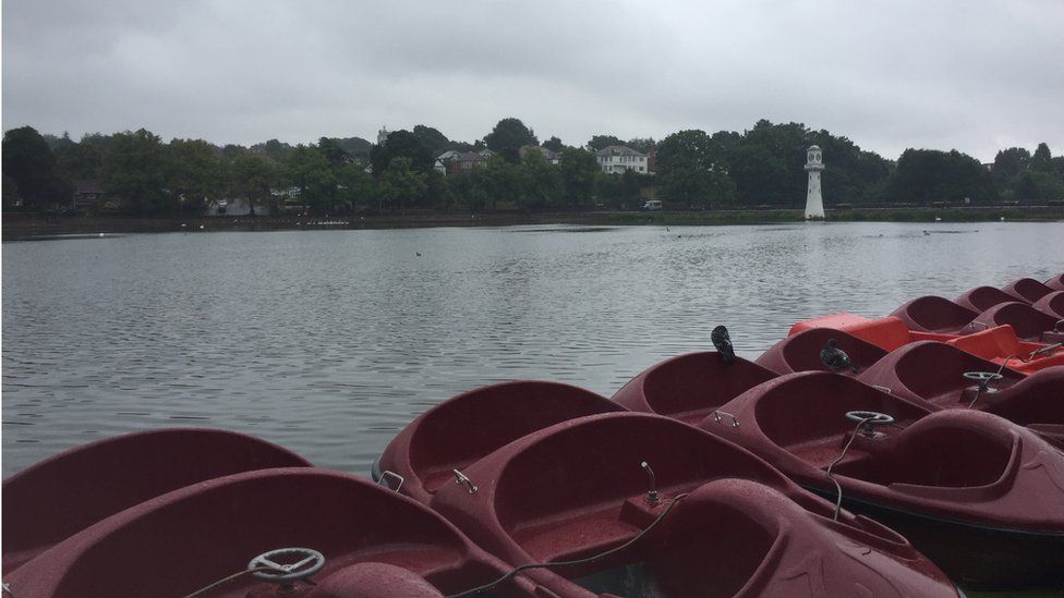 Boats on Roath lake