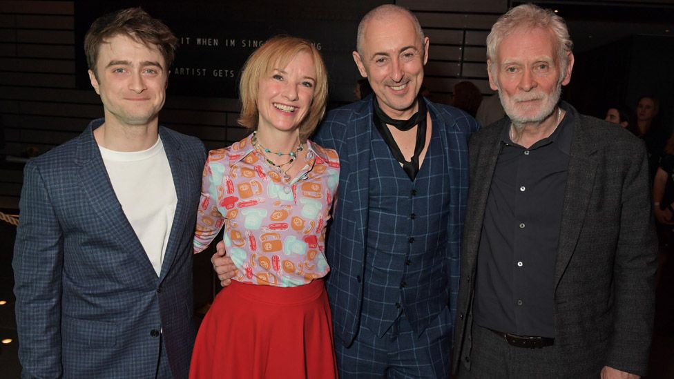 Endgame cast (left-right): Daniel Radcliffe, Jane Horrocks, Alan Cumming and Karl Johnson