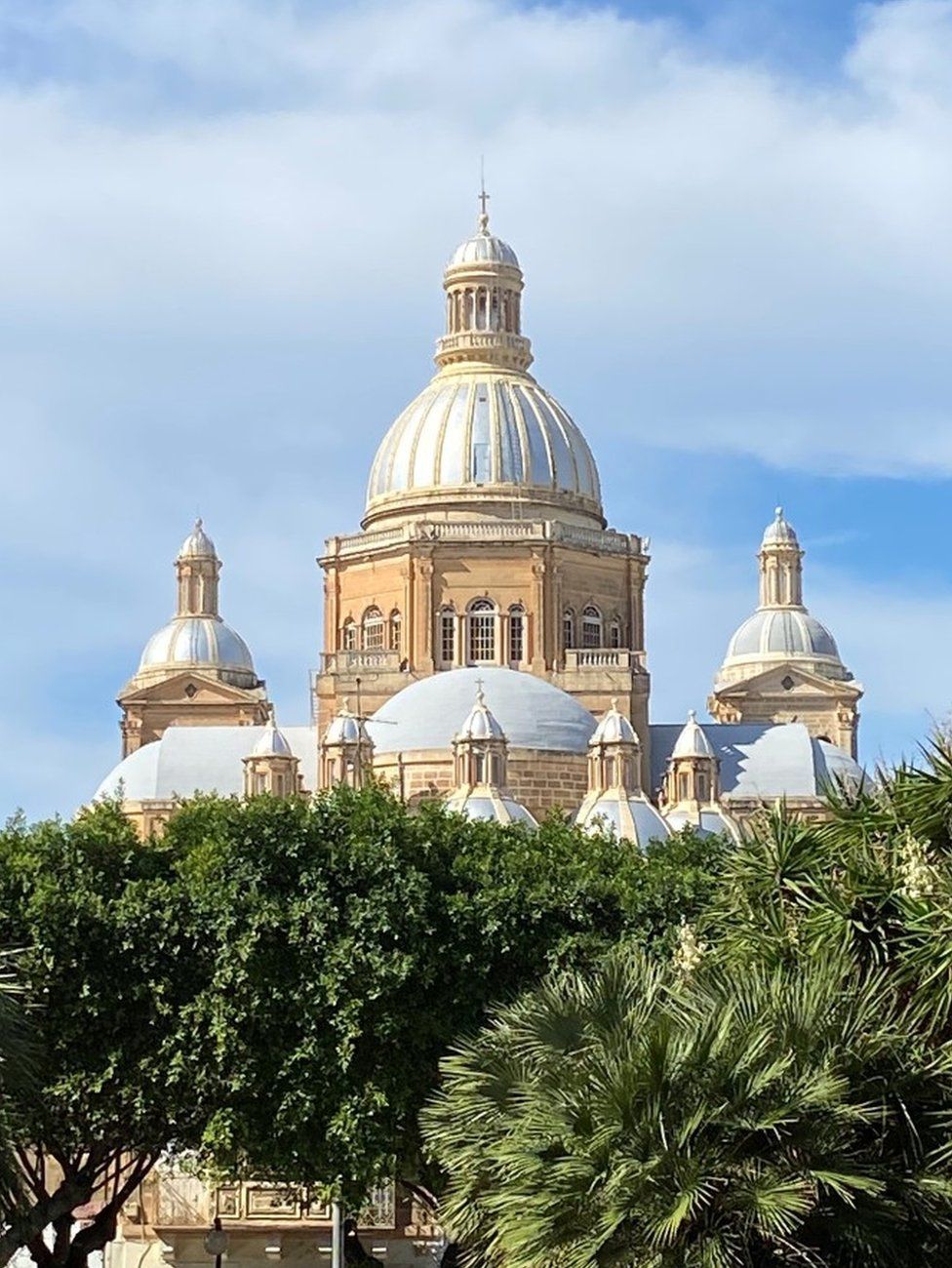 Basilica of Christ the King in the Maltese town of Poala