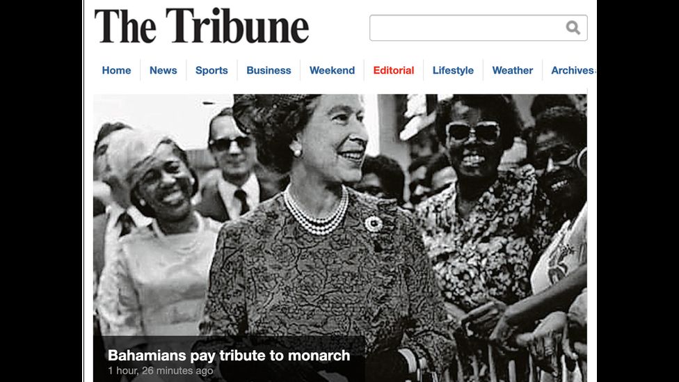 Front page of The Tribune