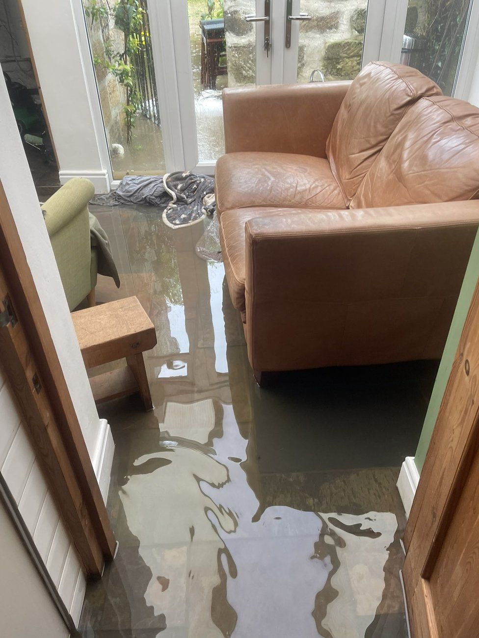 Flooding in Paul Jones-King's home
