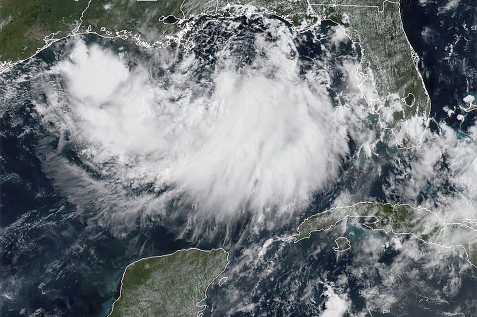 Satellite image of the Gulf of Mexico