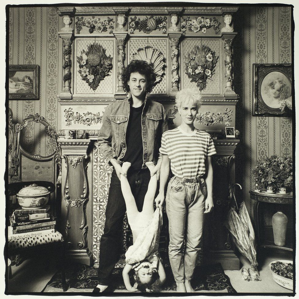 Bob Geldof, Paula Yates and Fifi Trixibelle, 1986